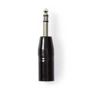 XLR-Adapter Stereo | XLR-3-Pol-Stecker ? 6,35-mm-Stecker | Schwarz