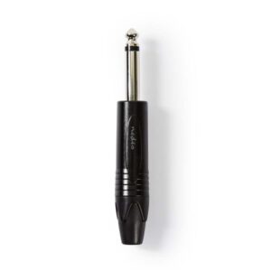 Audio-Steckverbinder Mono | 6,35-mm-Stecker | Schwarz