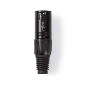 XLR-Anschluss | XLR-3-Pol-Stecker | Schwarz