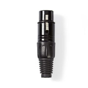 XLR-Anschluss | XLR-3-Pol-Buchse | Schwarz