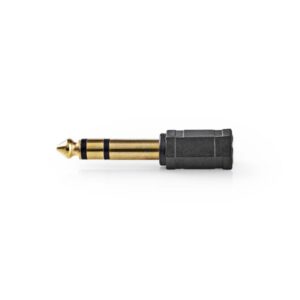 Audio-Adapter Stereo | 6,35-mm-Stecker ? 3,5-mm-Buchse | 10 Stück | Schwarz