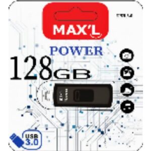 Maxell MAX L USB Stick, 128 GB, USB 3.0, Schwarz