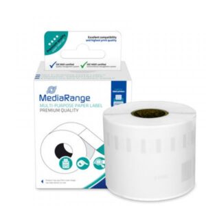 MediaRange Universal Etiketten Dymo® 99014/S0722430, Selbstklebend, 101 × 54 mm, laminiert, Schwarz, Weiß, 220 Stück
