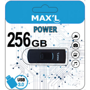 Maxell MAX L USB Stick, 256 GB, USB 3.0, Schwarz