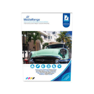 MediaRange Fotopapier, Hoch-Glänzend A4 (210 x 297 mm), 180 g/mÂ², 5760 dpi, 50 Blätter