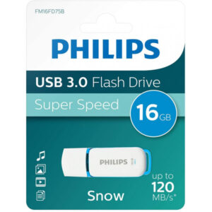 Philips SNOW Super Speed 16 GB USB Stick 3.0 - 100 MB/s - 16GB Blau, Weiß