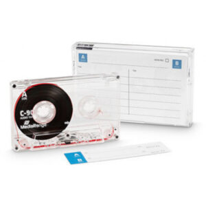 Mediarange professionelle Audio-Kassetten UR 90 C-90 min Typ 1, normale BIAS, Transparent 1er pack