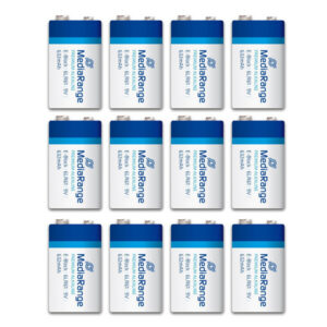 MediaRange Premium Alkaline Batterie, E-Block|6LR61|9V im 12er Bigpack