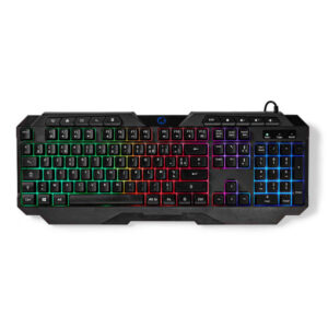 Wired Gaming Keyboard | USB Type-A | Folientasten | LED | AZERTY | FR-Layout | Netzkabellänge: 1.30 m | Multimedia