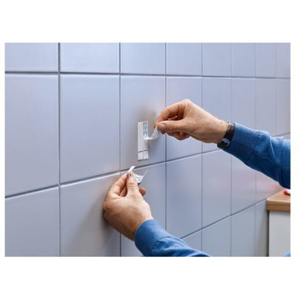 Tesa 77766-00000 - Innenraum - Universalhaken - Weiß - Klebestreifen - 4 kg - Putz – Bild 2