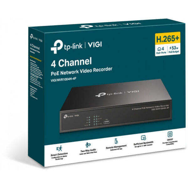 TP-LINK 4 Channel PoE Network Video RecorderSPEC H.265+/H.265/H.264+/H.264 Up to 8MP – Bild 3