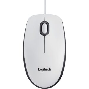 Logitech B100 - optische Maus - weiß