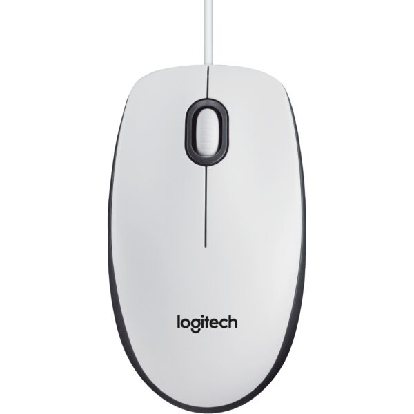 Logitech B100 - optische Maus - weiß